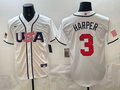 USA National Embroidered Baseball Team 2026 World Cup Team Jersey T-shirt