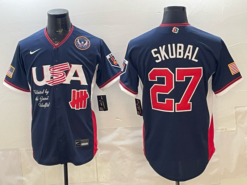 USA National Embroidered Baseball Team 2026 World Cup Team Jersey T-shirt