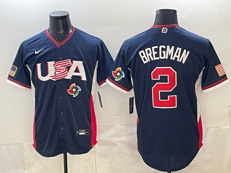 USA National Embroidered Baseball Team 2026 World Cup Team Jersey T-shirt