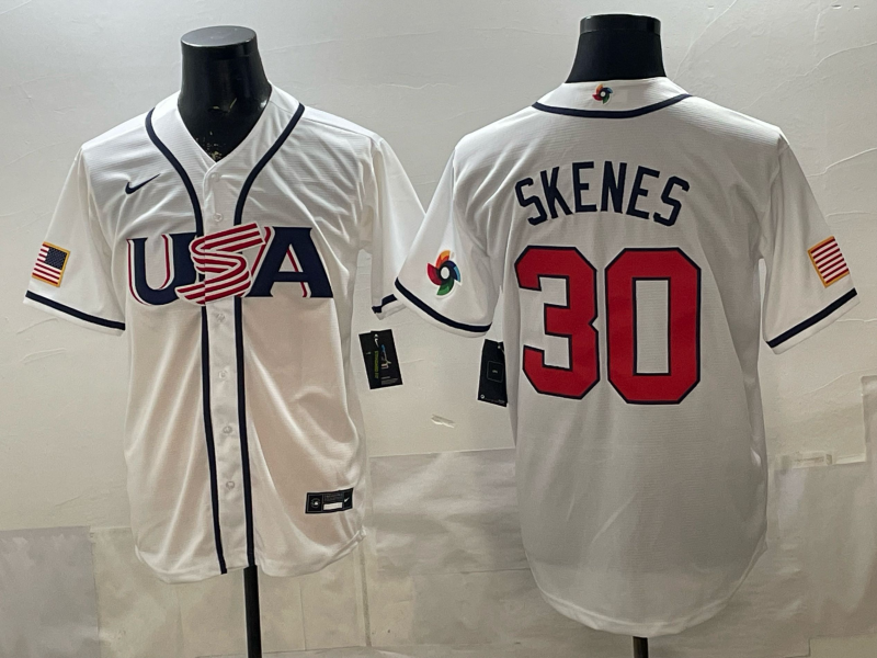 USA National Embroidered Baseball Team 2026 World Cup Team Jersey T-shirt