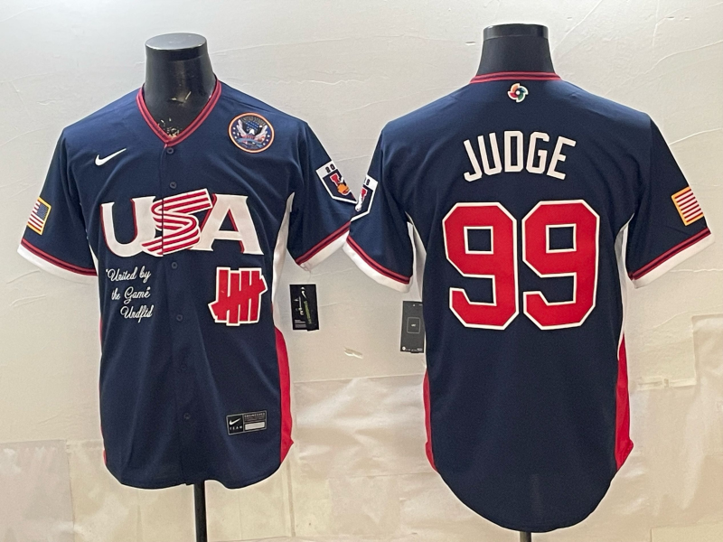 USA National Embroidered Baseball Team 2026 World Cup Team Jersey T-shirt