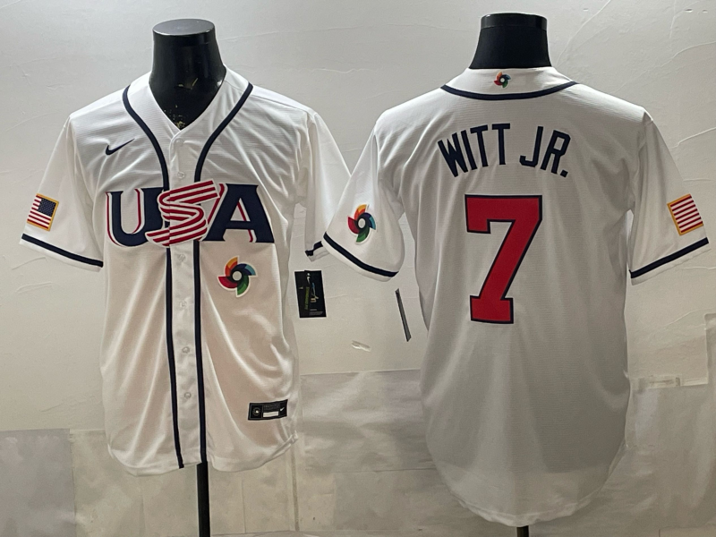 USA National Embroidered Baseball Team 2026 World Cup Team Jersey T-shirt