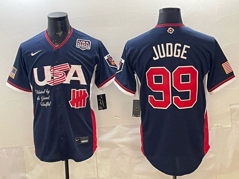 USA National Embroidered Baseball Team 2026 World Cup Team Jersey T-shirt