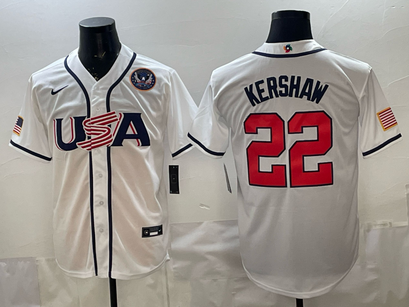 USA National Embroidered Baseball Team 2026 World Cup Team Jersey T-shirt