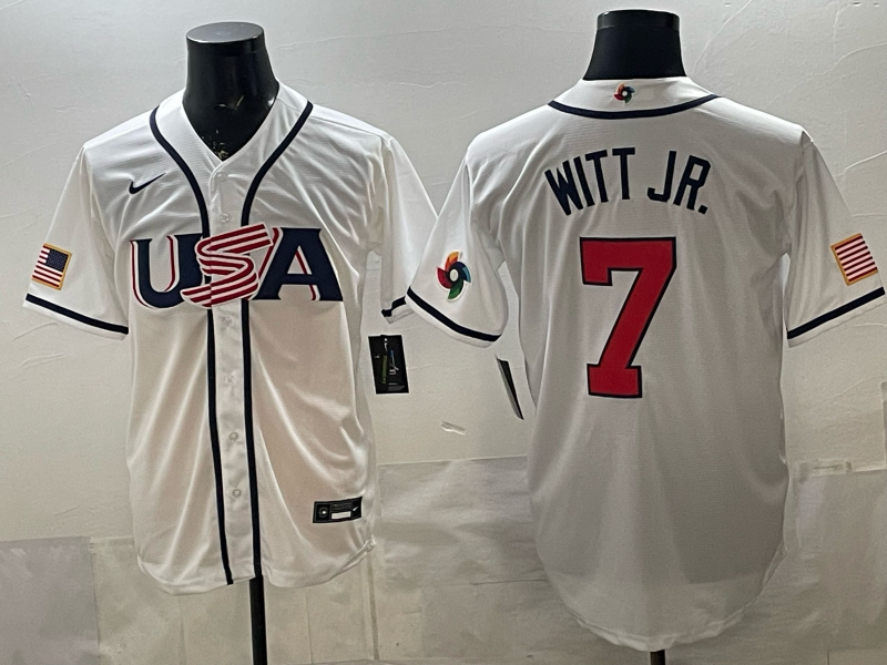 USA National Embroidered Baseball Team 2026 World Cup Team Jersey T-shirt