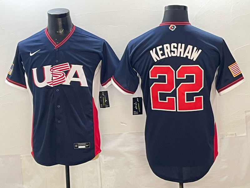 USA National Embroidered Baseball Team 2026 World Cup Team Jersey T-shirt