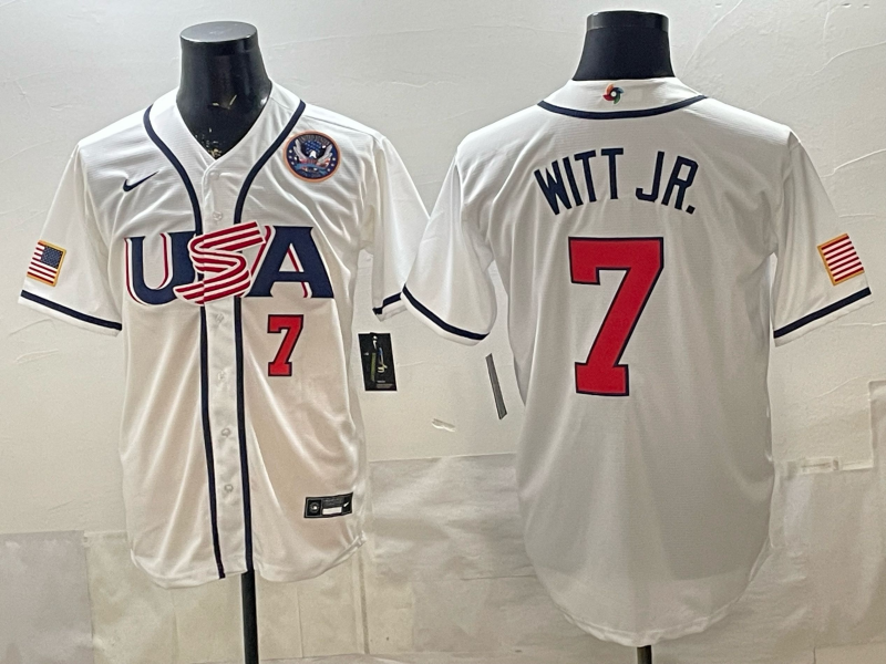 USA National Embroidered Baseball Team 2026 World Cup Team Jersey T-shirt