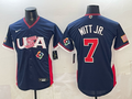 USA National Embroidered Baseball Team 2026 World Cup Team Jersey T-shirt