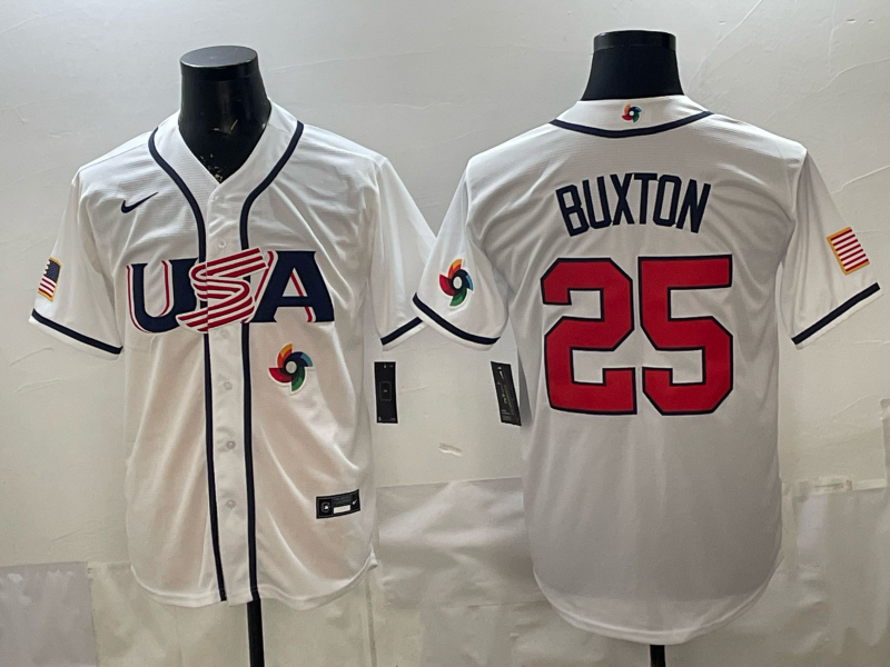 USA National Embroidered Baseball Team 2026 World Cup Team Jersey T-shirt