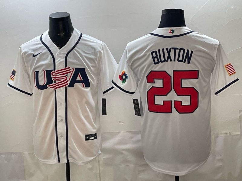 USA National Embroidered Baseball Team 2026 World Cup Team Jersey T-shirt