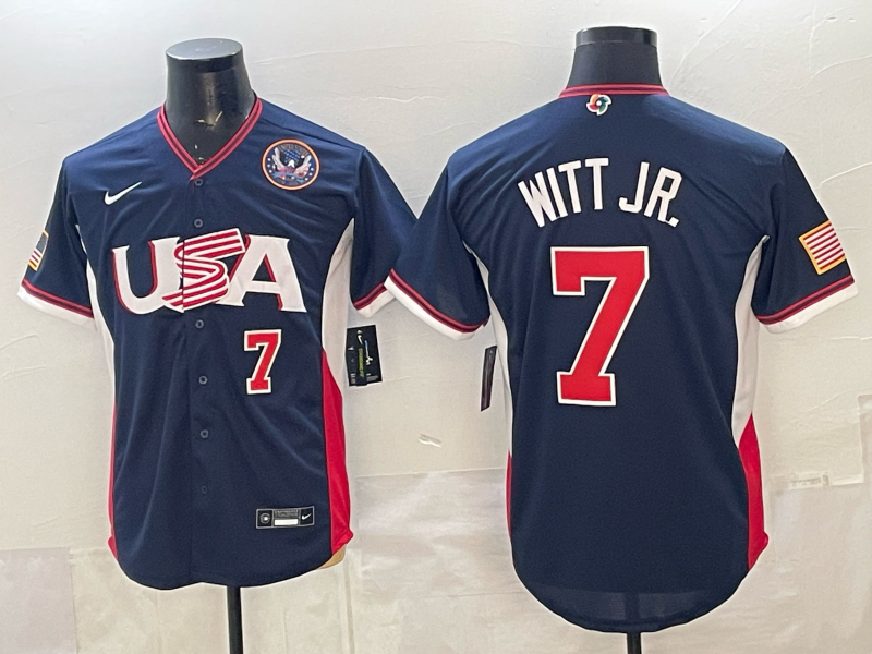 USA National Embroidered Baseball Team 2026 World Cup Team Jersey T-shirt