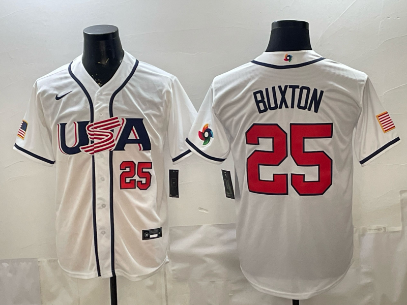 USA National Embroidered Baseball Team 2026 World Cup Team Jersey T-shirt
