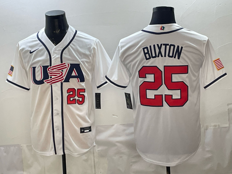 USA National Embroidered Baseball Team 2026 World Cup Team Jersey T-shirt