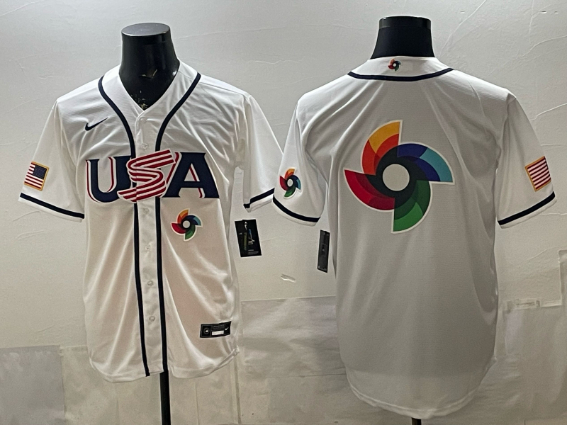USA National Embroidered Baseball Team 2026 World Cup Team Jersey T-shirt