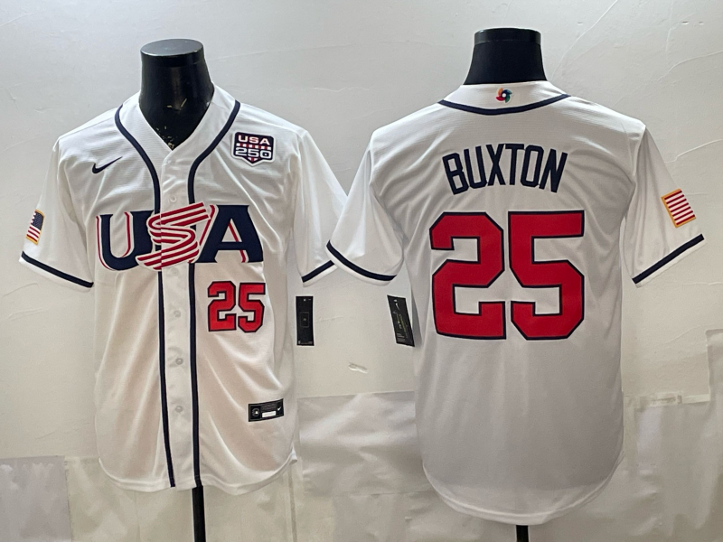 USA National Embroidered Baseball Team 2026 World Cup Team Jersey T-shirt