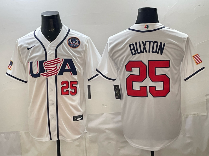 USA National Embroidered Baseball Team 2026 World Cup Team Jersey T-shirt