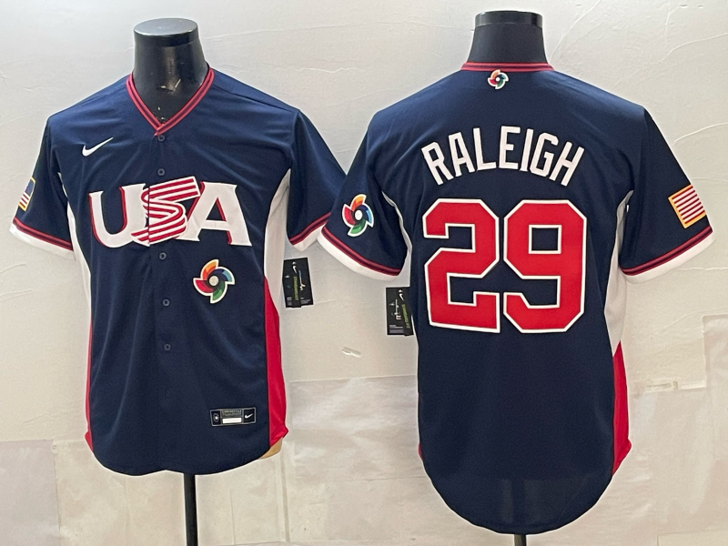 USA National Embroidered Baseball Team 2026 World Cup Team Jersey T-shirt