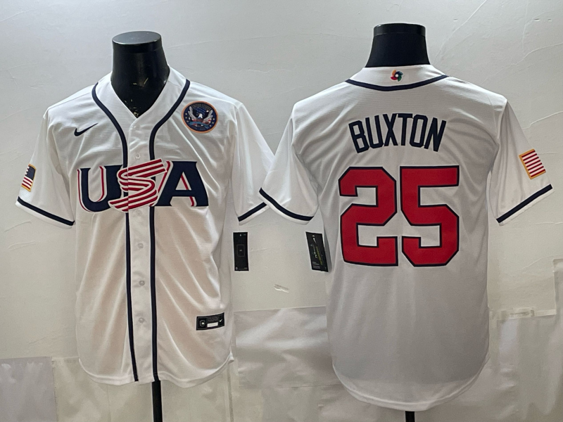 USA National Embroidered Baseball Team 2026 World Cup Team Jersey T-shirt