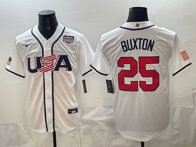 USA National Embroidered Baseball Team 2026 World Cup Team Jersey T-shirt