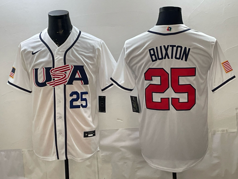 USA National Embroidered Baseball Team 2026 World Cup Team Jersey T-shirt