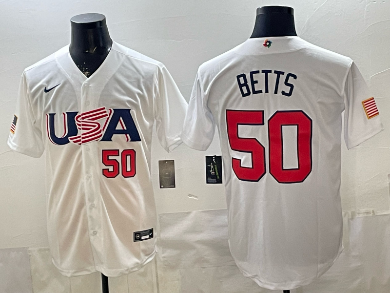 USA National Embroidered Baseball Team 2026 World Cup Team Jersey T-shirt