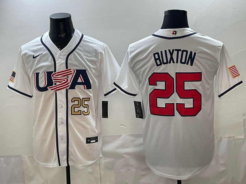 USA National Embroidered Baseball Team 2026 World Cup Team Jersey T-shirt