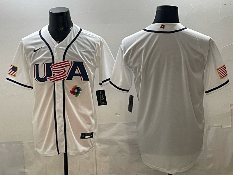 USA National Embroidered Baseball Team 2026 World Cup Team Jersey T-shirt