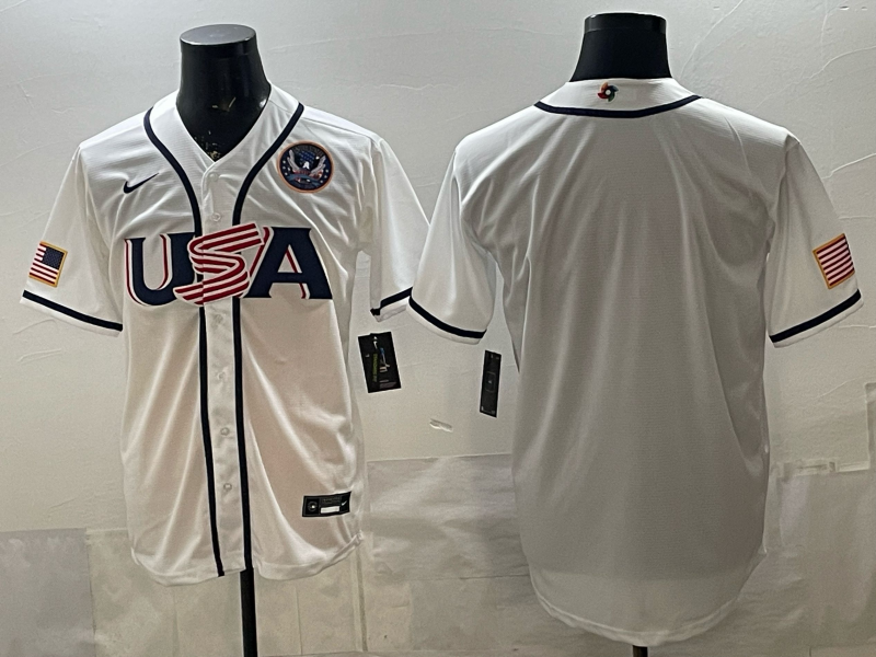 USA National Embroidered Baseball Team 2026 World Cup Team Jersey T-shirt