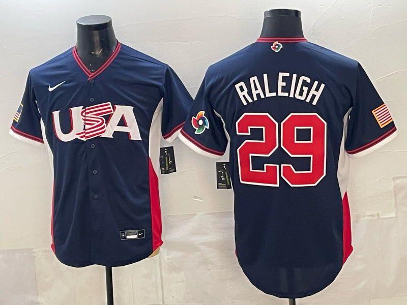 USA National Embroidered Baseball Team 2026 World Cup Team Jersey T-shirt