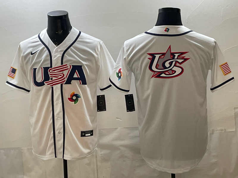 USA National Embroidered Baseball Team 2026 World Cup Team Jersey T-shirt