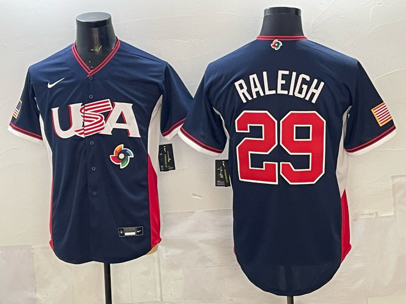 USA National Embroidered Baseball Team 2026 World Cup Team Jersey T-shirt