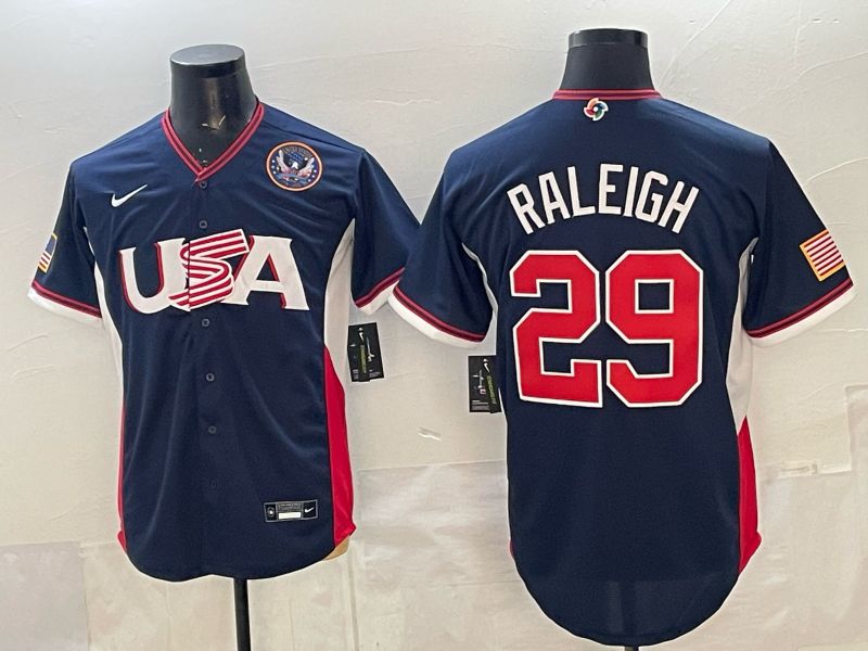 USA National Embroidered Baseball Team 2026 World Cup Team Jersey T-shirt