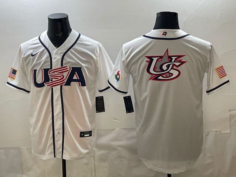 USA National Embroidered Baseball Team 2026 World Cup Team Jersey T-shirt