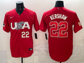 USA National Embroidered Baseball Team 2026 World Cup Team Jersey T-shirt