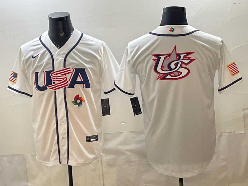 USA National Embroidered Baseball Team 2026 World Cup Team Jersey T-shirt
