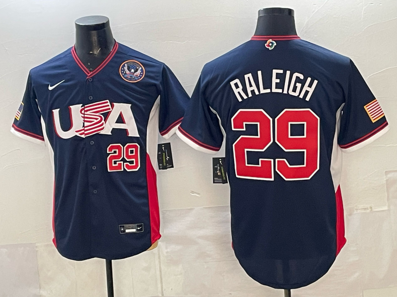 USA National Embroidered Baseball Team 2026 World Cup Team Jersey T-shirt