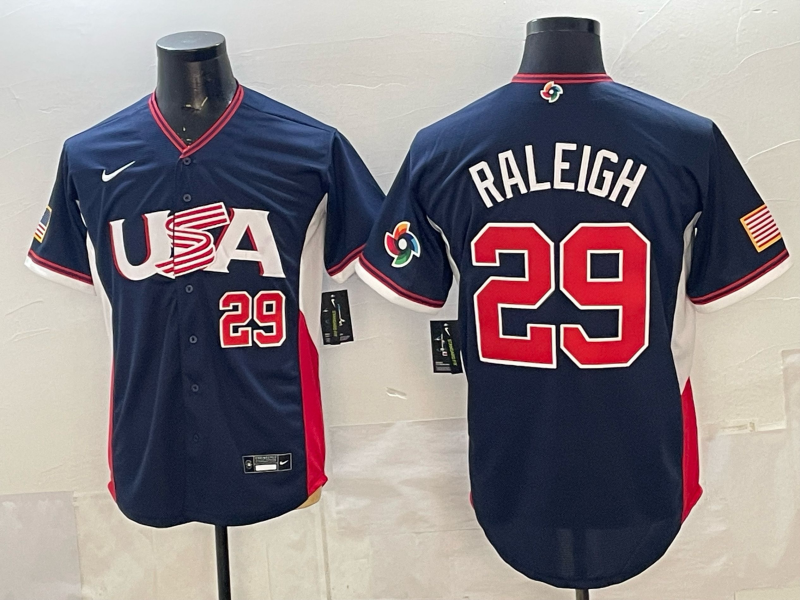 USA National Embroidered Baseball Team 2026 World Cup Team Jersey T-shirt