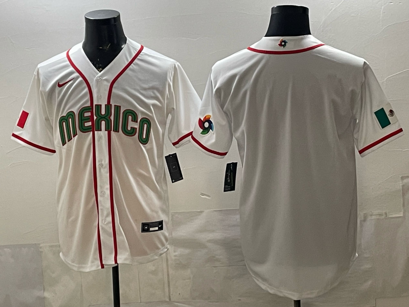 MEXICO National Embroidered Baseball Team 2026 World Cup Team Jersey T-shirt