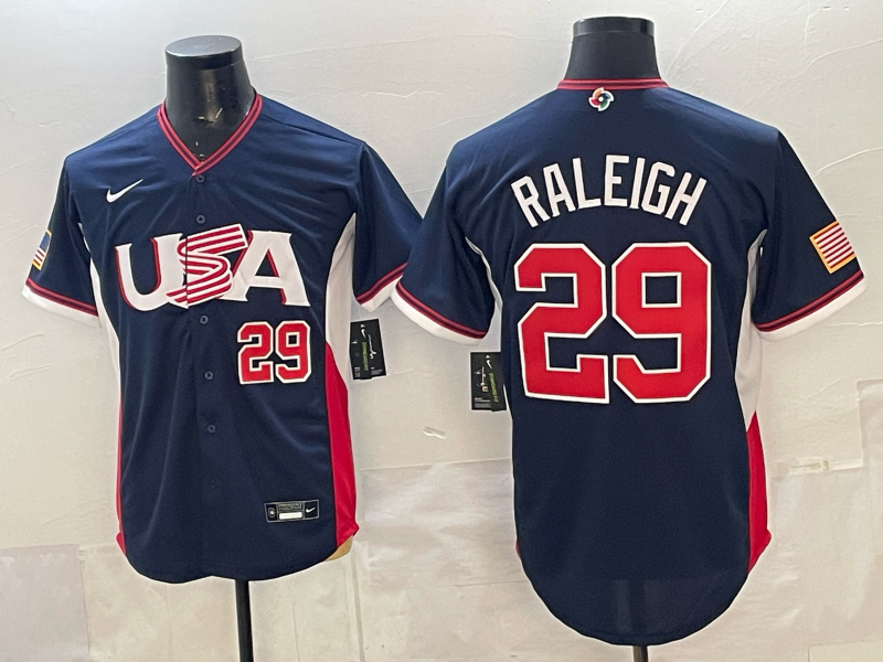 USA National Embroidered Baseball Team 2026 World Cup Team Jersey T-shirt