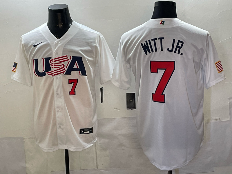 USA National Embroidered Baseball Team 2026 World Cup Team Jersey T-shirt