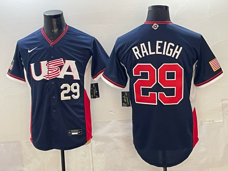 USA National Embroidered Baseball Team 2026 World Cup Team Jersey T-shirt