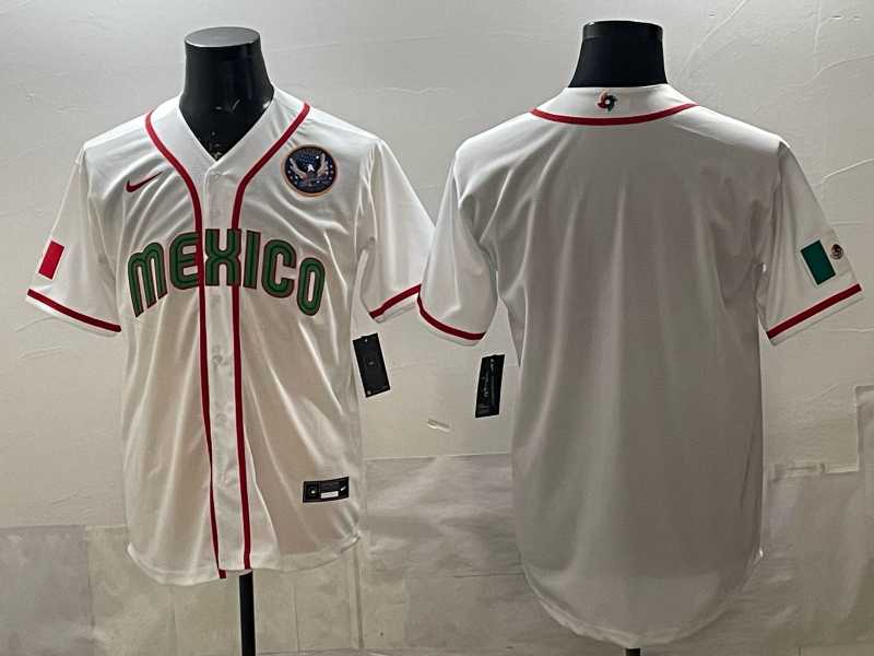 MEXICO National Embroidered Baseball Team 2026 World Cup Team Jersey T-shirt