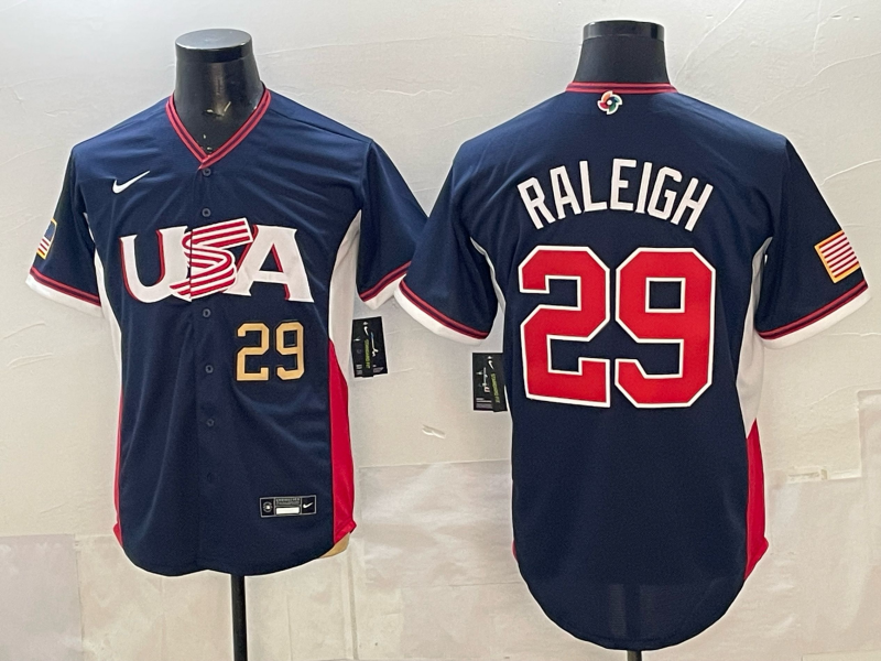 USA National Embroidered Baseball Team 2026 World Cup Team Jersey T-shirt