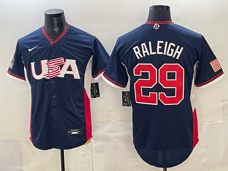 USA National Embroidered Baseball Team 2026 World Cup Team Jersey T-shirt