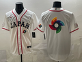 JAPAN National Embroidered Baseball Team 2026 World Cup Team Jersey T-shirt