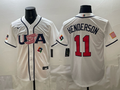 USA National Embroidered Baseball Team 2026 World Cup Team Jersey T-shirt