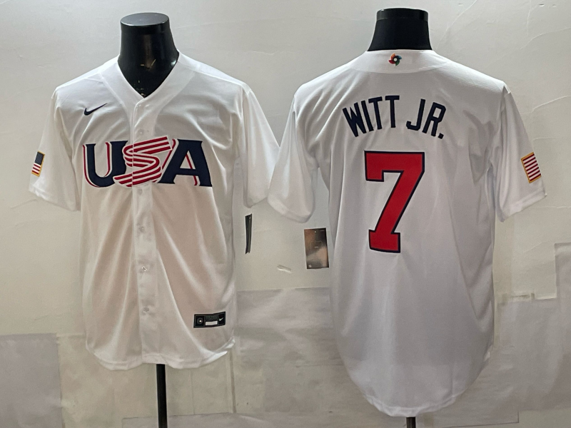 USA National Embroidered Baseball Team 2026 World Cup Team Jersey T-shirt