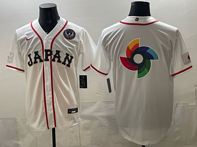 JAPAN National Embroidered Baseball Team 2026 World Cup Team Jersey T-shirt