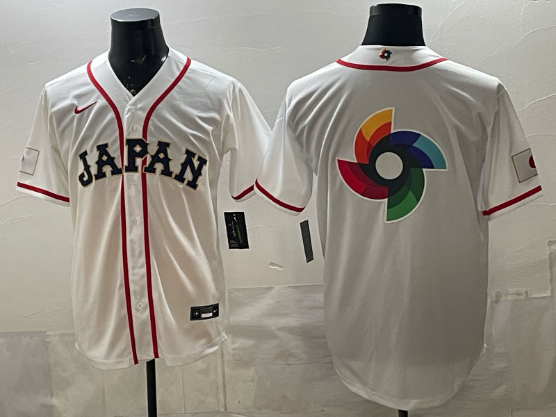 JAPAN National Embroidered Baseball Team 2026 World Cup Team Jersey T-shirt