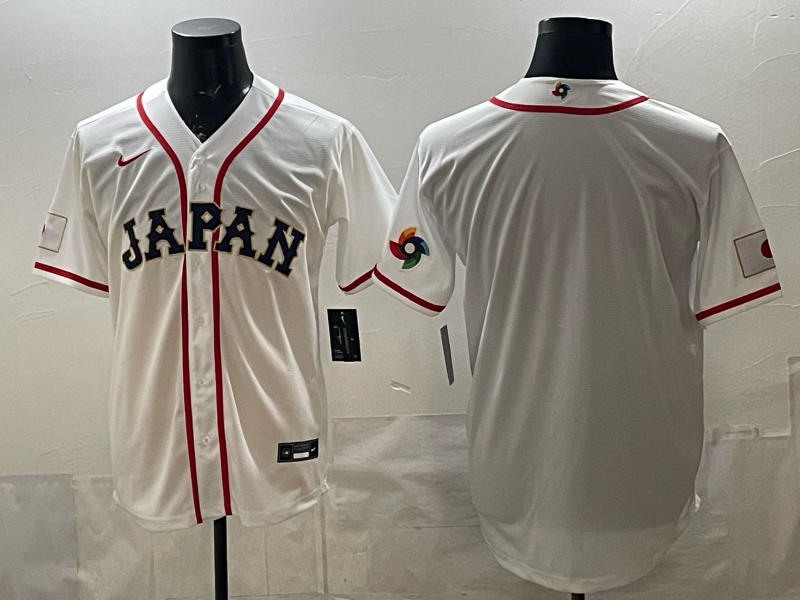 JAPAN National Embroidered Baseball Team 2026 World Cup Team Jersey T-shirt